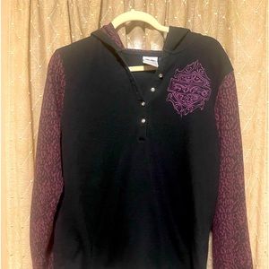 Harley Davidson button hooded shirt